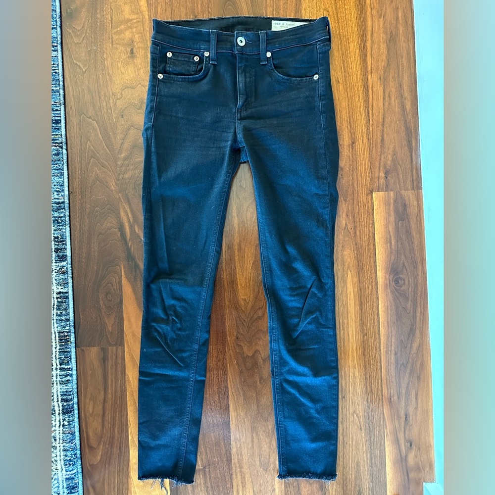 Rag & Bone black ankle skinny jeans